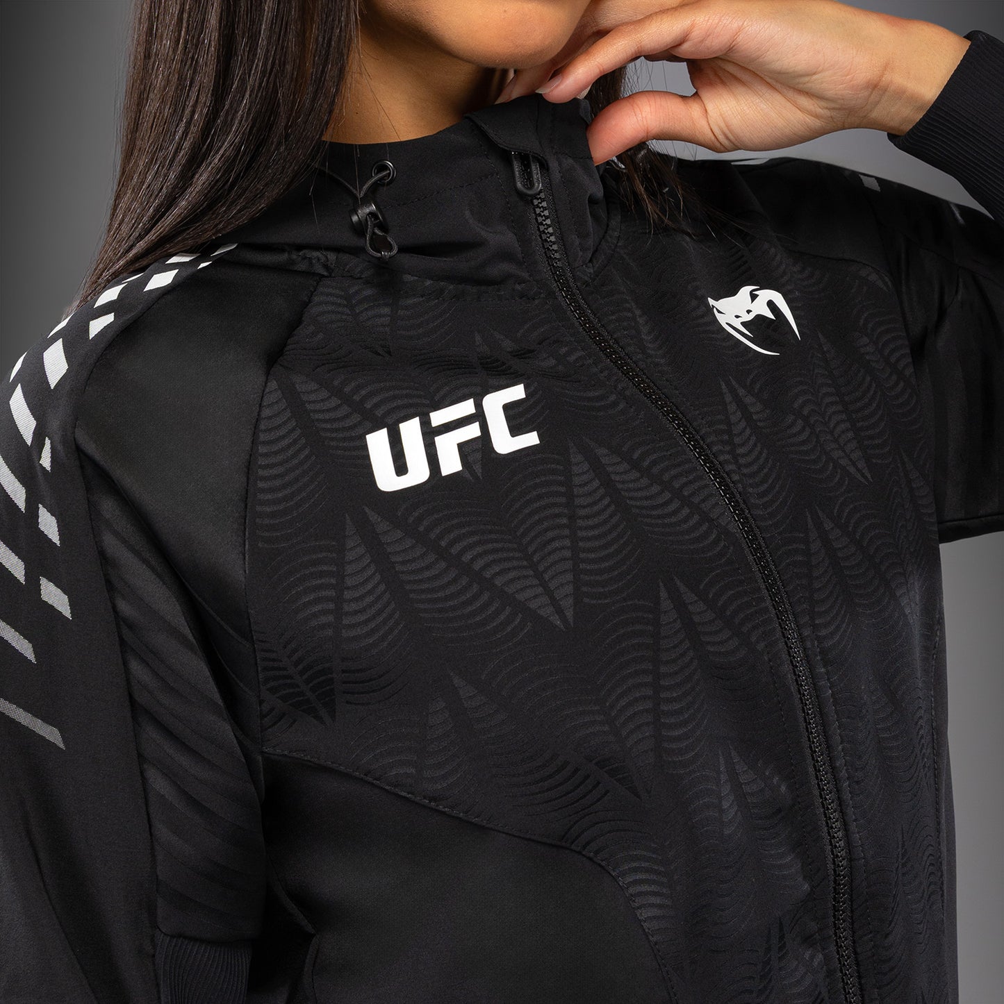 UFC Zenith by Venum Authentic Fight Night Walkout Hoodie Dames Personalized - Zwart