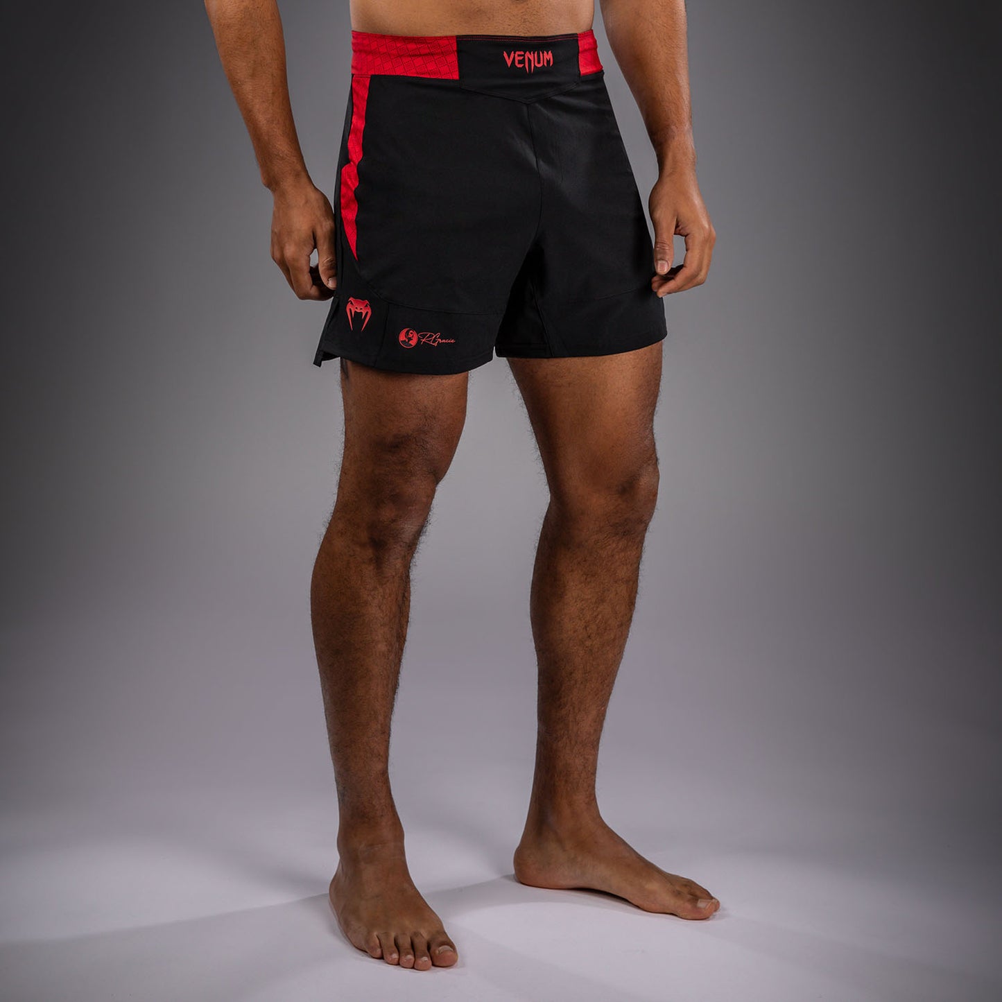 Venum x Roger Gracie Signature Fightshorts - Zwart/Rood