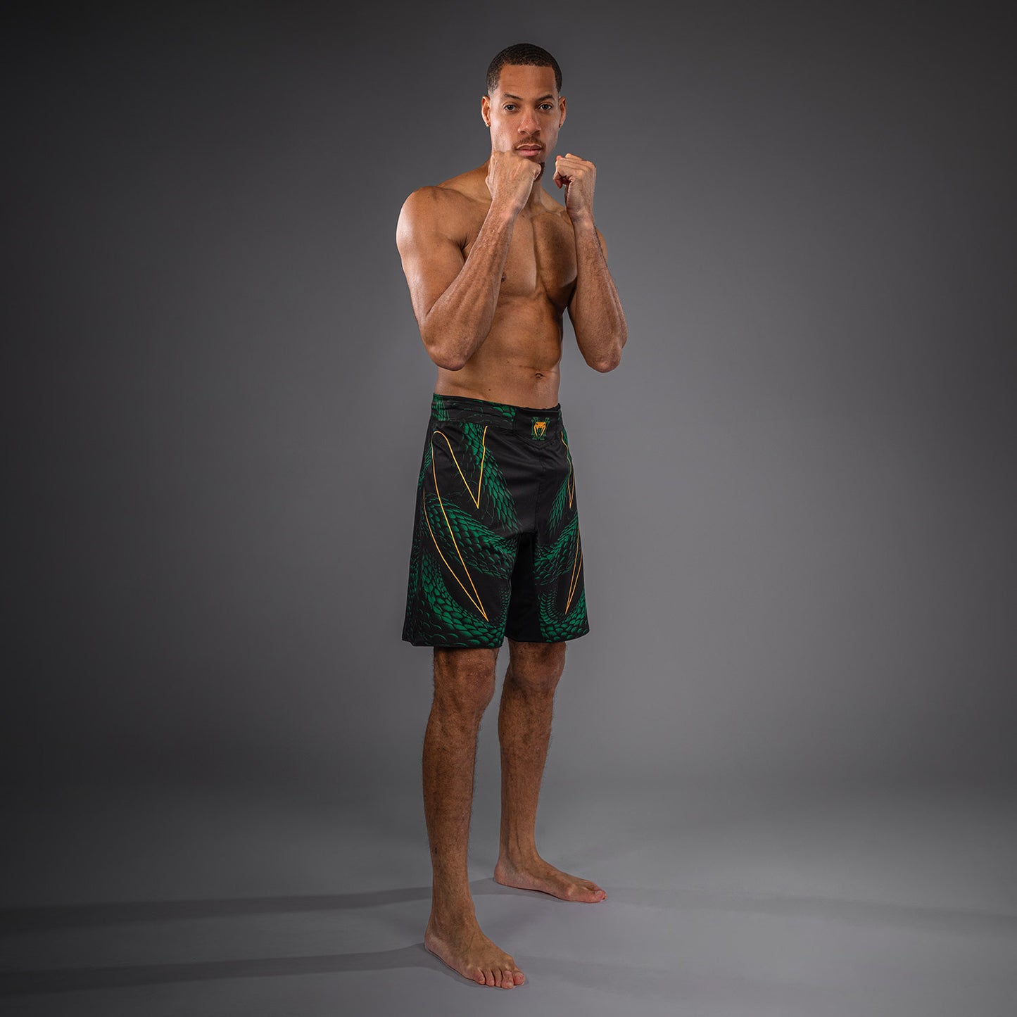 Venum Matupa Fightshorts - Zwart/Groen/Goud