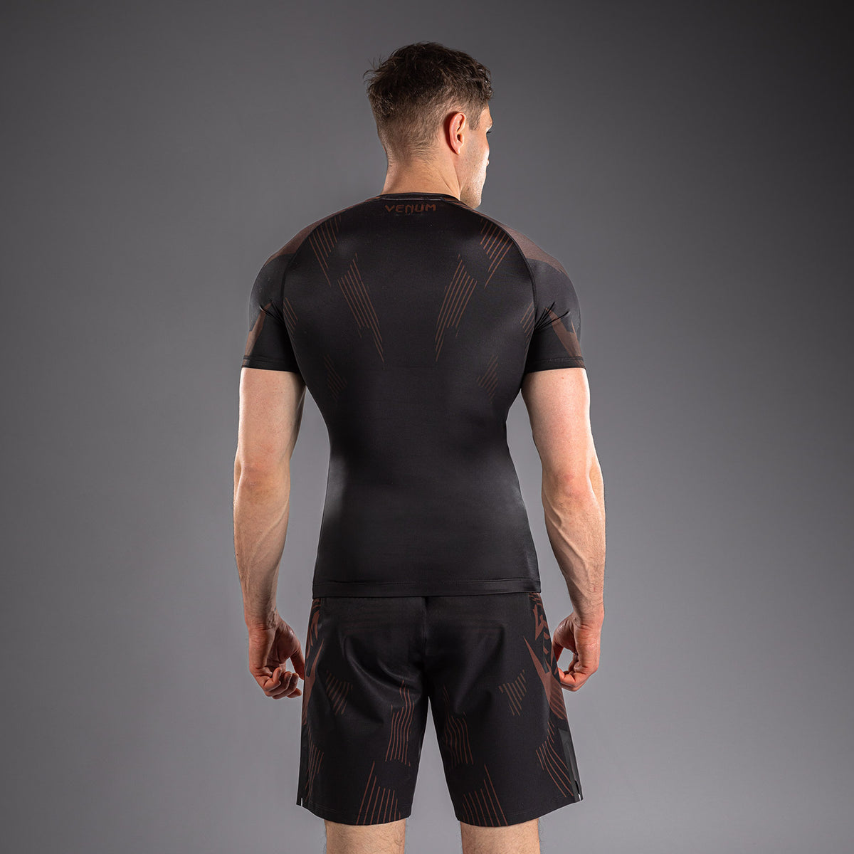 Venum No-Gi 6.0 Rashguard met korte mouwen - Zwart/Bruin