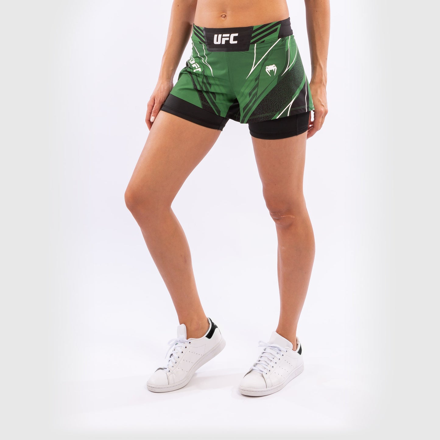 UFC Venum Authentic Fight Night Damesshort - Short Fit - Groen