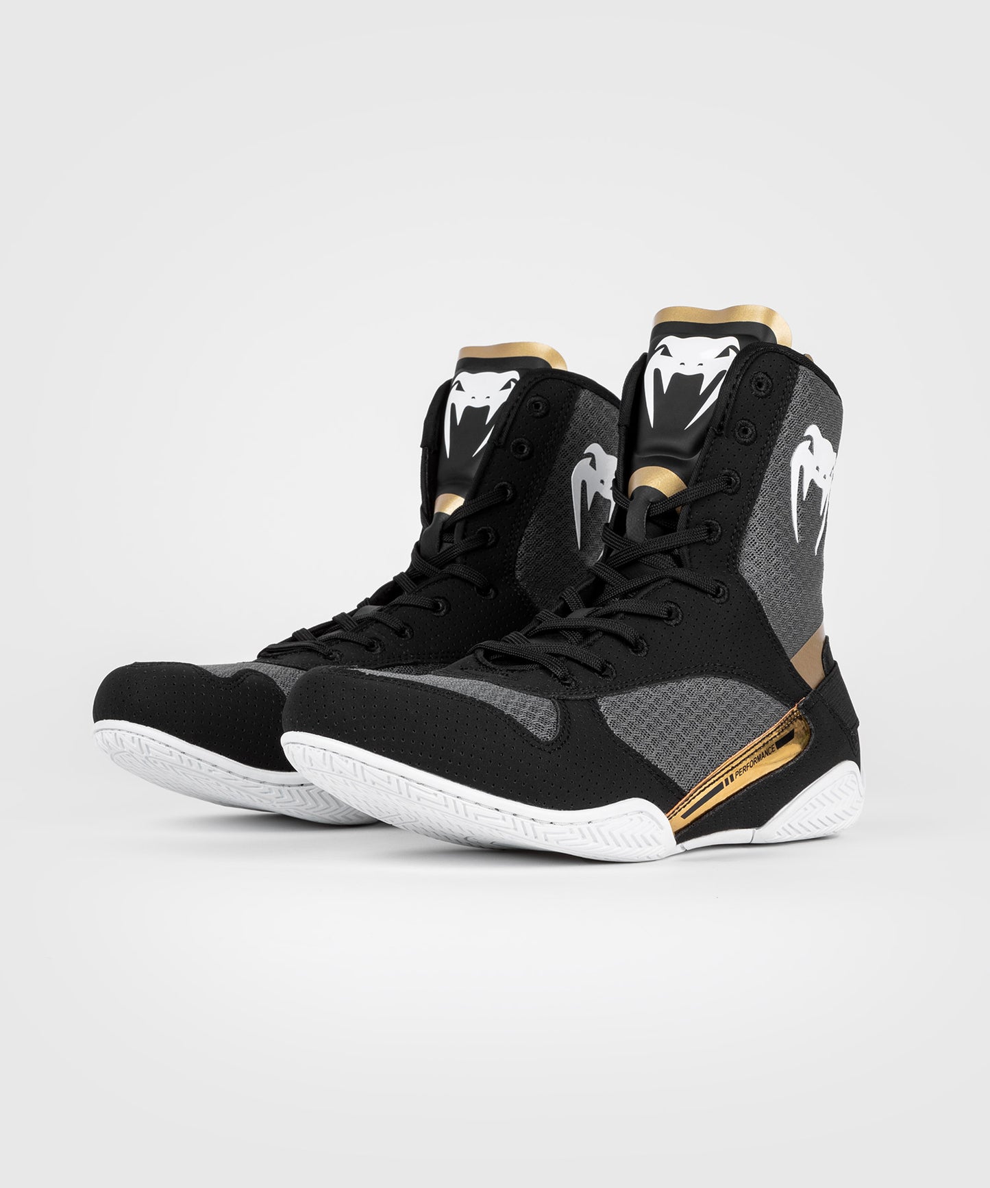 Venum Elite Boksschoenen - Zwart/Wit/Goud