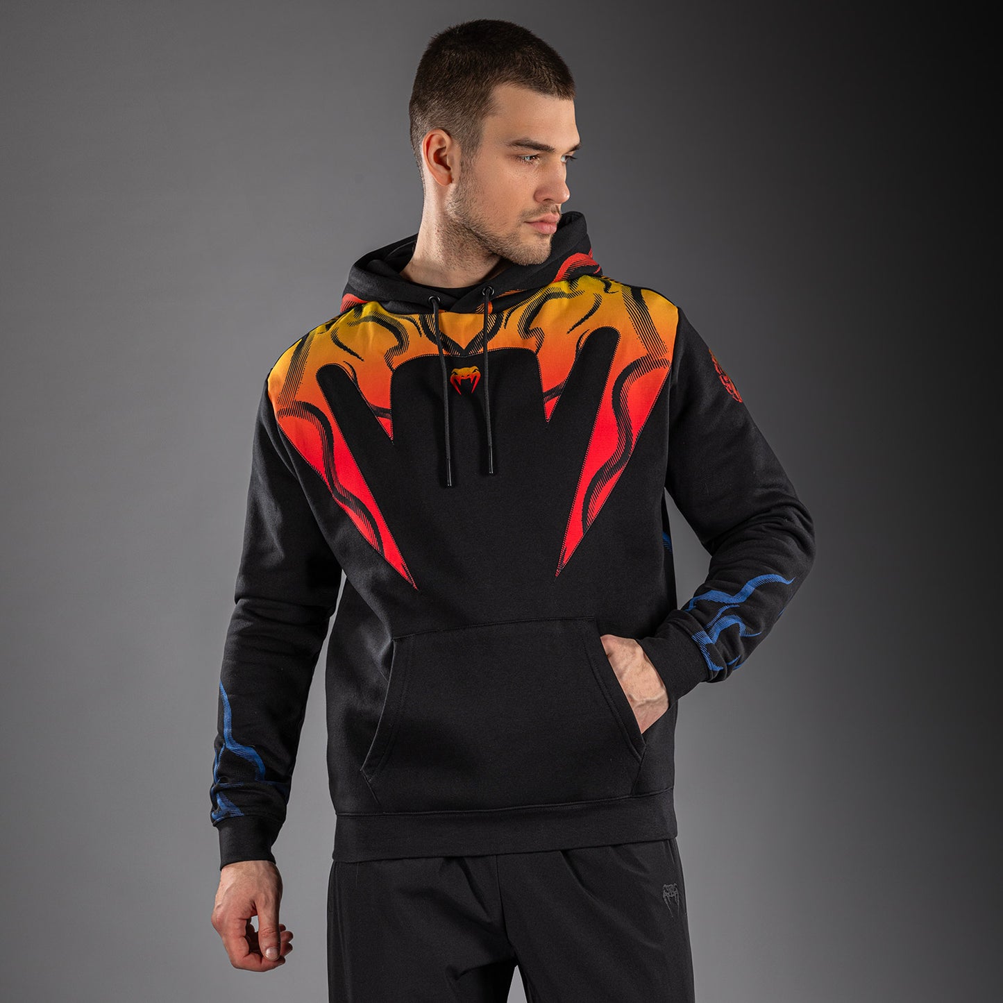 Venum x TEKKEN 8 Hoodie met Rits - Yoshimitsu - Zwart/Oranje