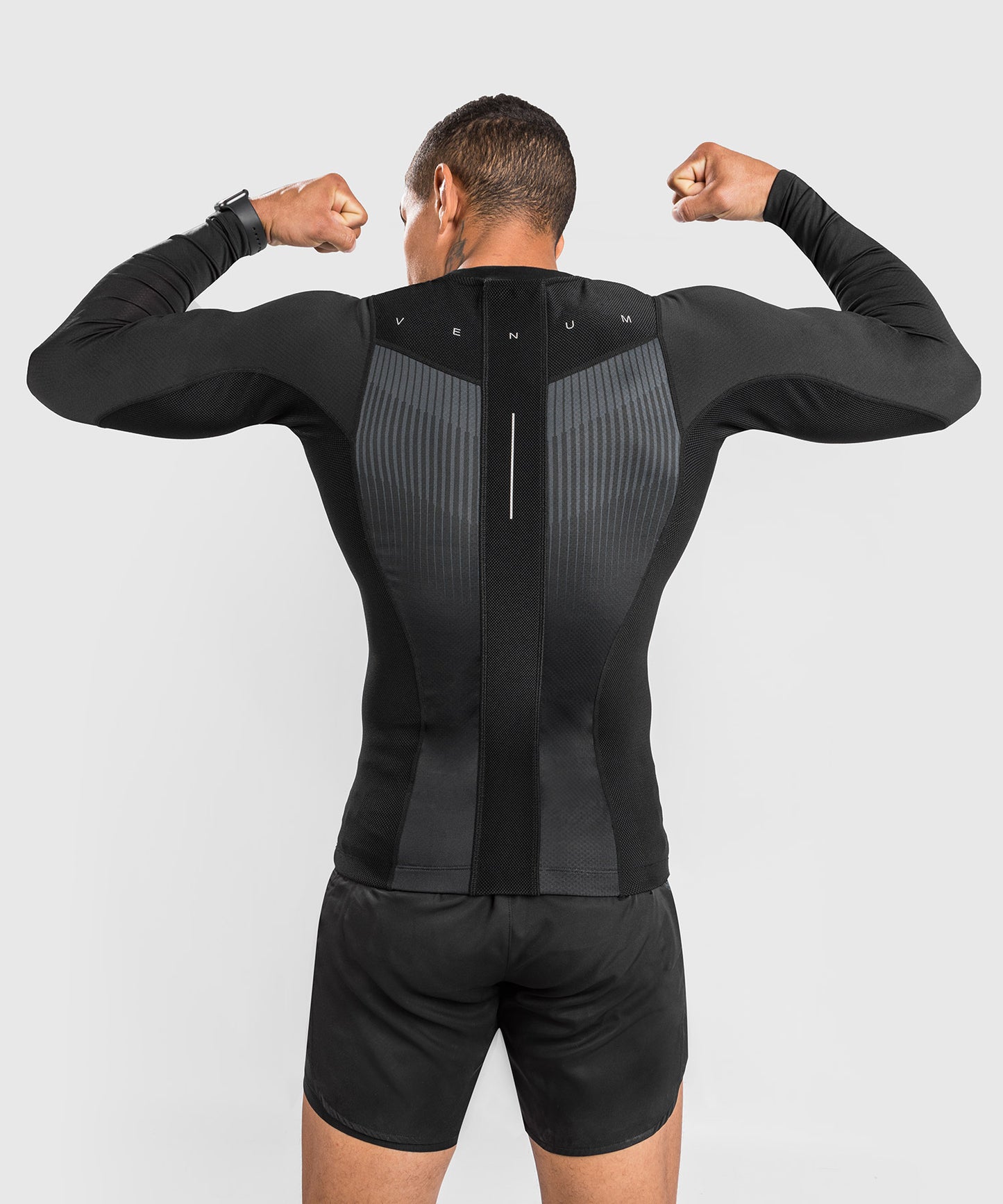 Venum Biomecha Rashguard lange mouwen - zwart/grijs