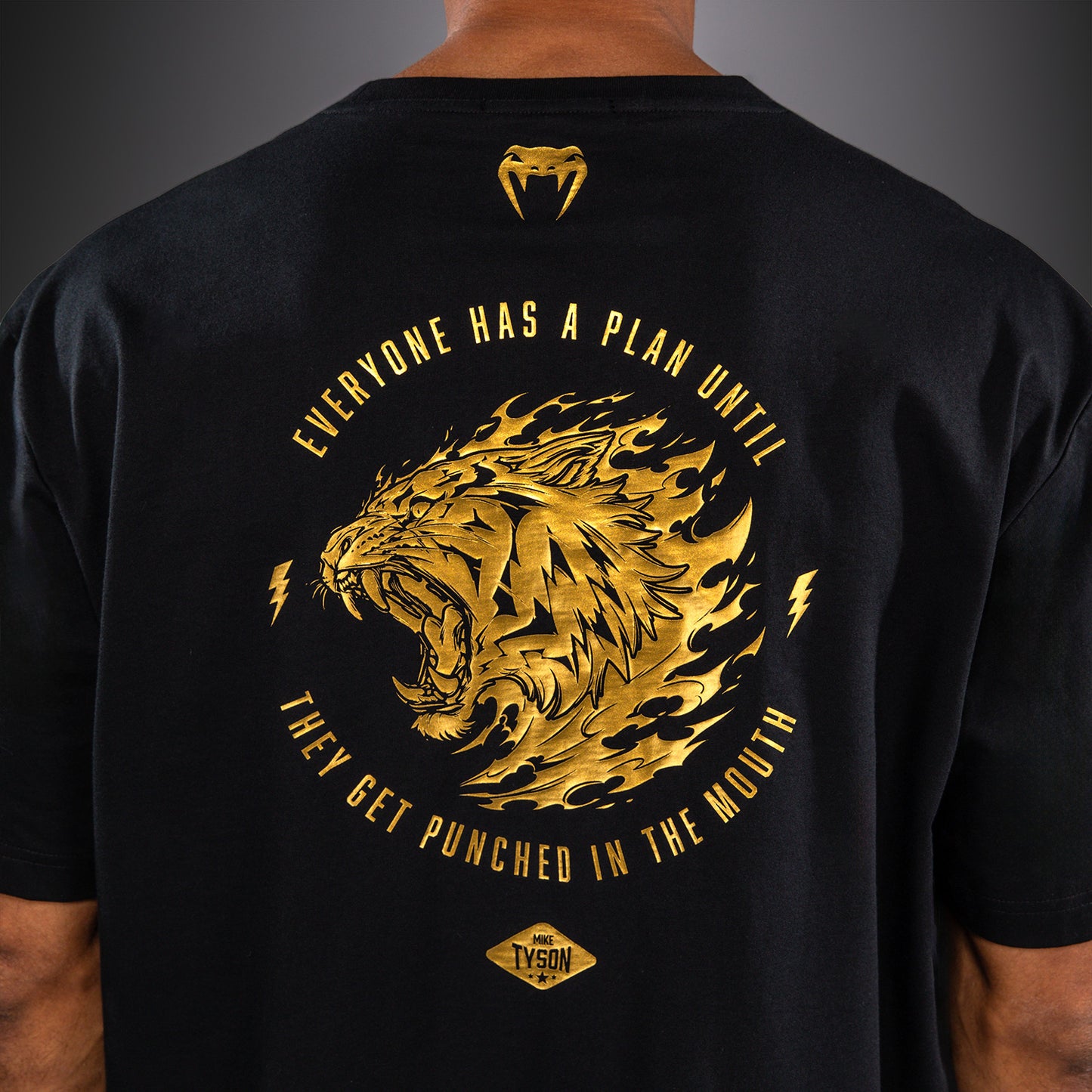 Venum x Mike Tyson Tiger T-shirt - Zwart/Goud