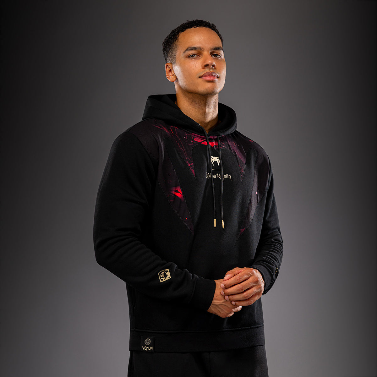 Jujutsu Kaisen x Venum Itadori Hoodie – Zwart/Rood