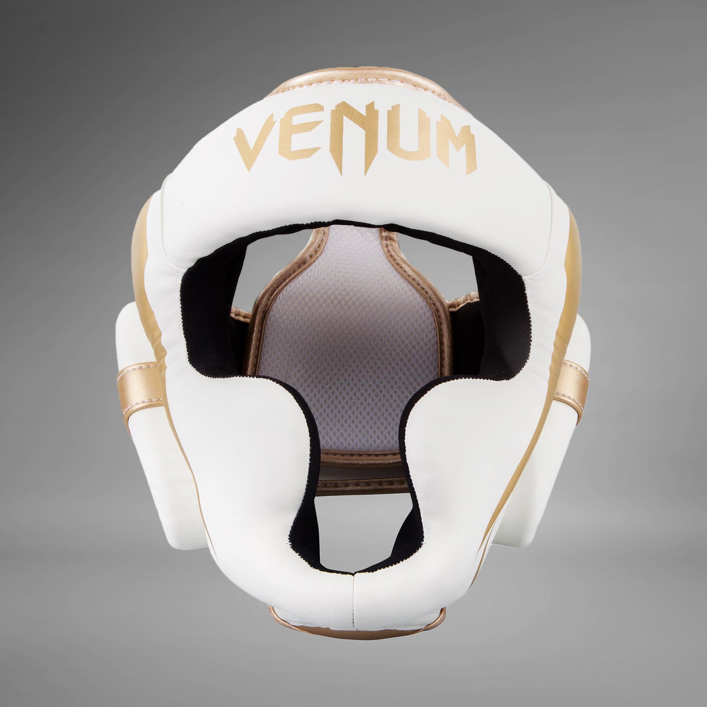 Venum Elite hoofdbeschermer - Wit/Goud