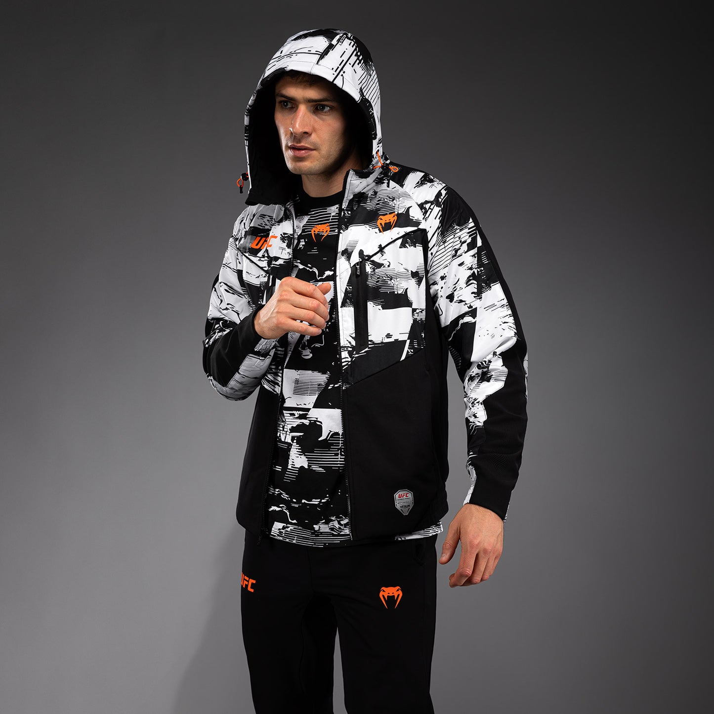 UFC Zenith by Venum Authentic Fight Week Zip Hoodie Heren - Wit