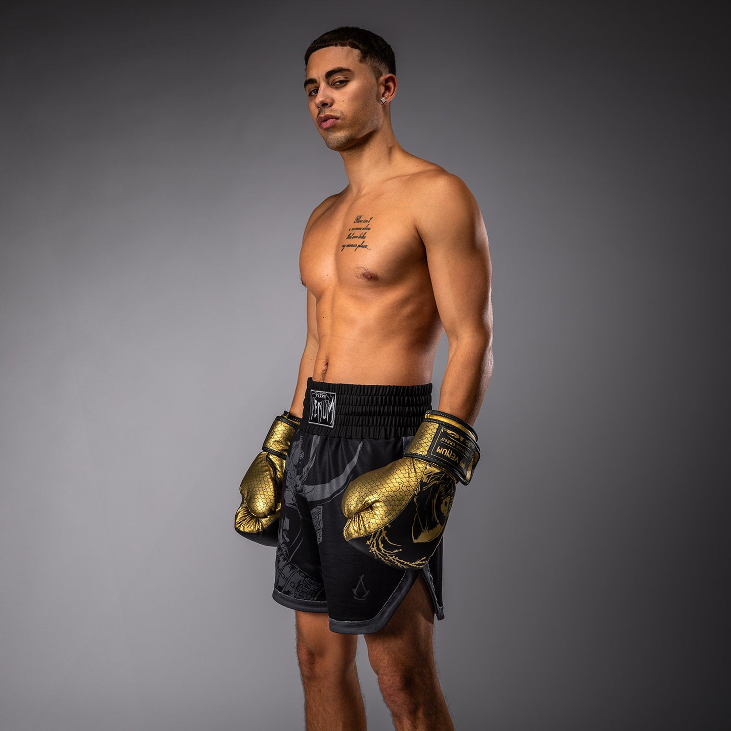 Venum x Assassin’s Creed Shadows Herenboksshort - Zwart