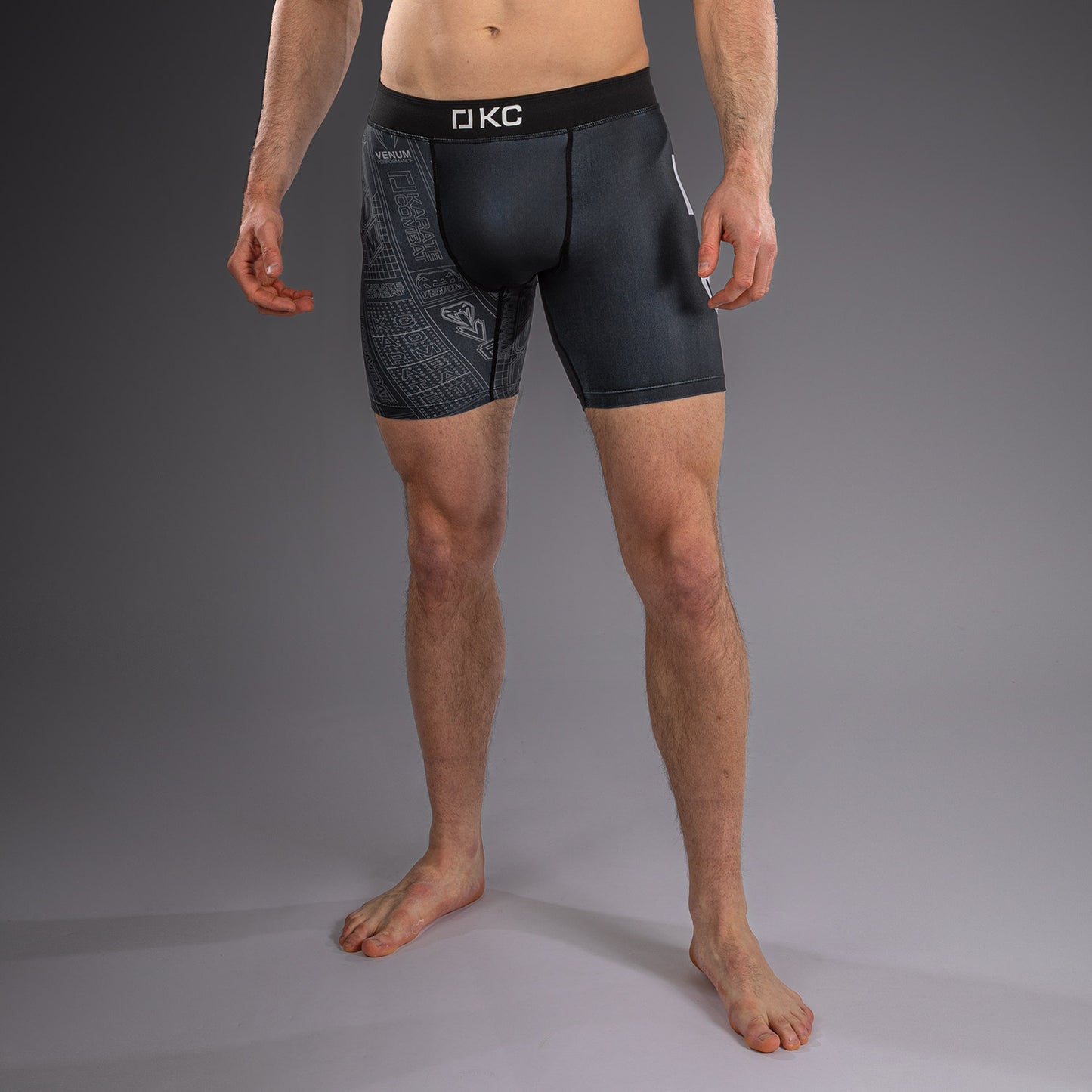 Karate Combat by Venum Compressieshort – Zwart/Grijs