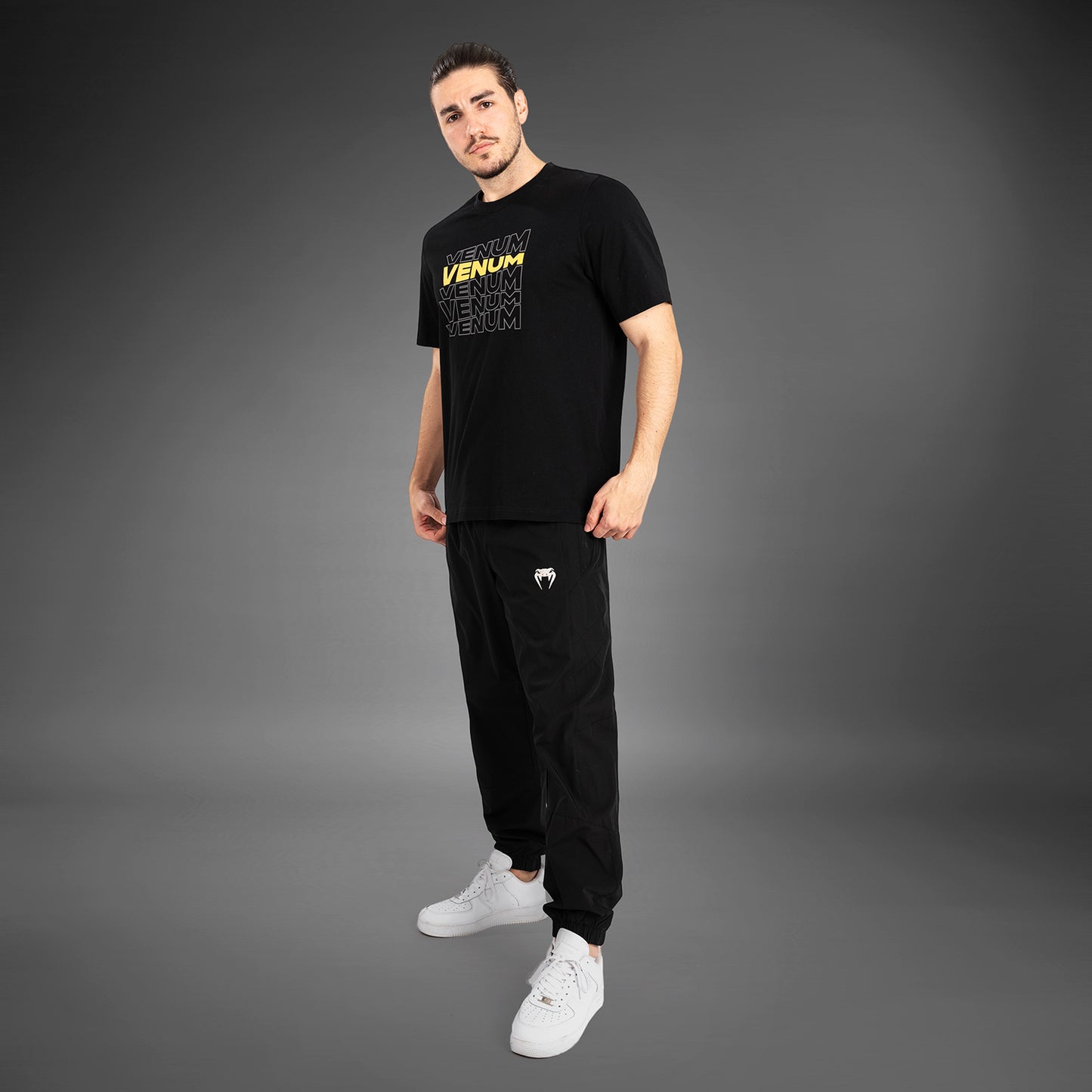 Venum Vertigo Heren-T-shirt Korte Mouw - Zwart/Geel