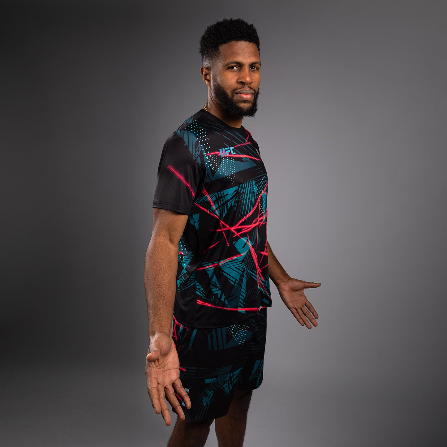UFC Fusion By Venum Miami Edition Fight Week Heren Dry-Tech T-shirt - Zwart