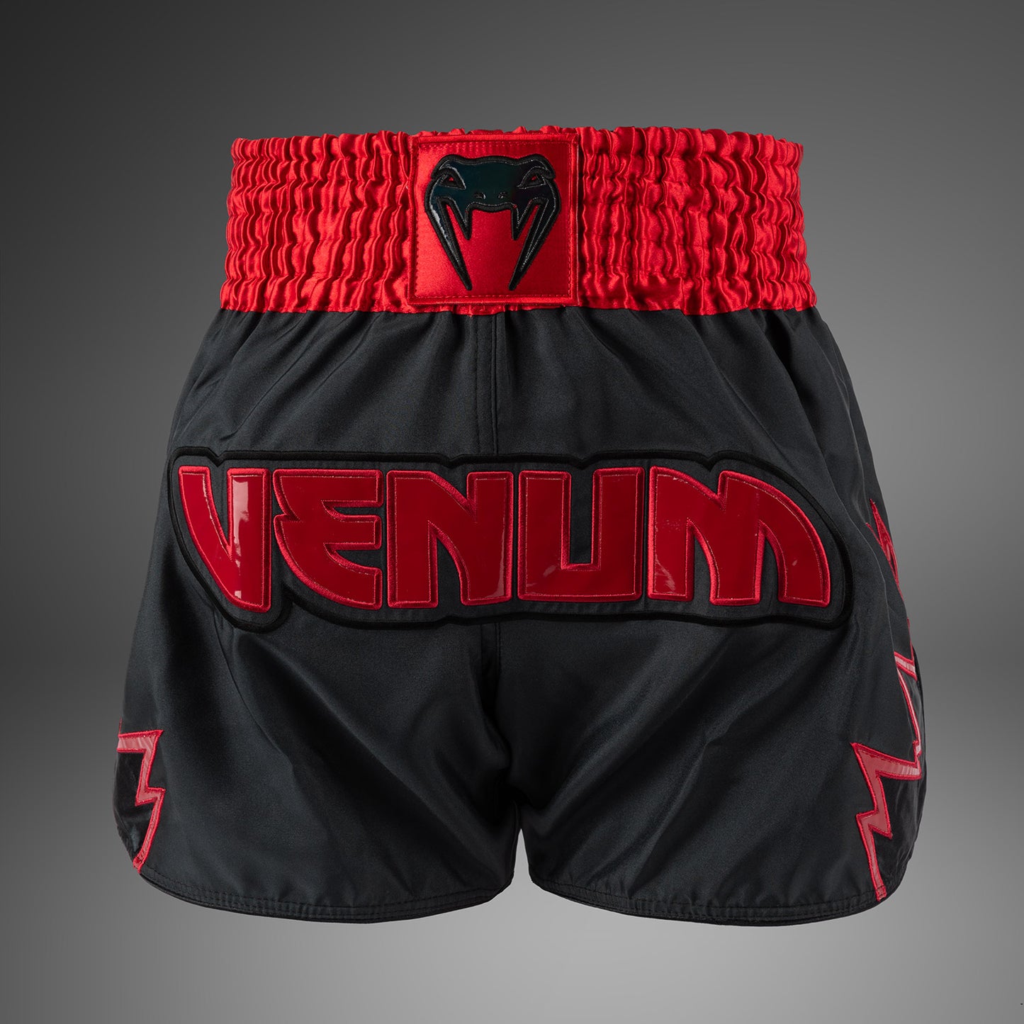 Venum Inferno Muay Thai Shorts - Charcoal Grey/Rood