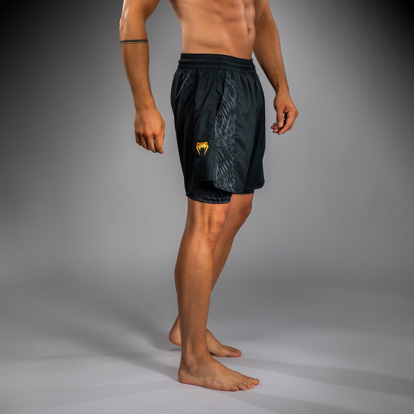 Venum x Chimaev Training Shorts - Zwart/Grijs