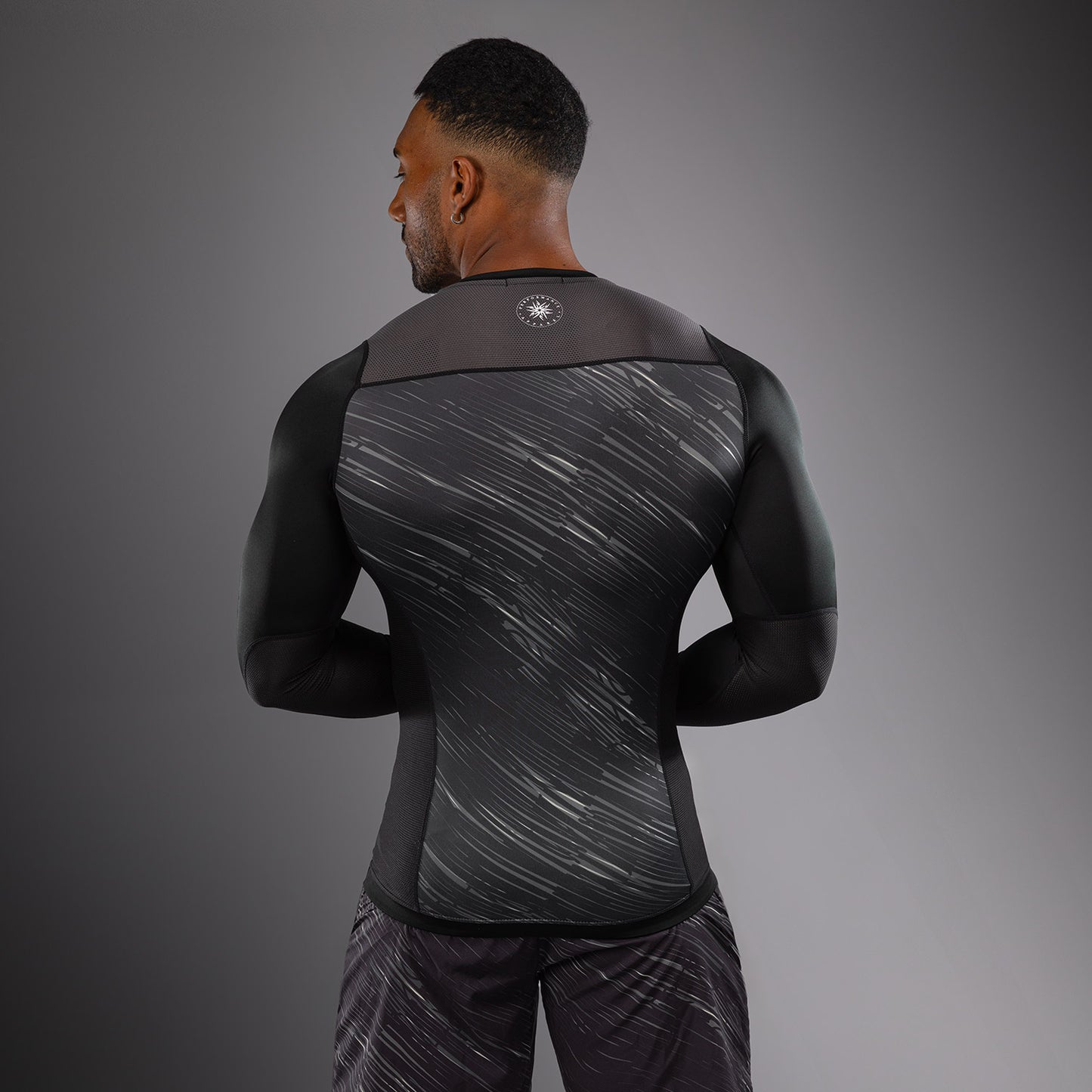 Venum Rapid Lange Mouwen Rashguard - Zwart/Stormgrijs
