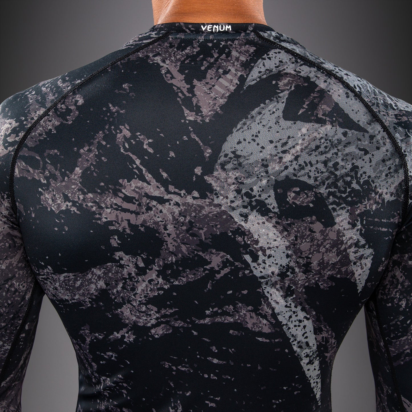 Venum Rage & Workout Rashguard met Lange Mouwen - Zwart/Grijs