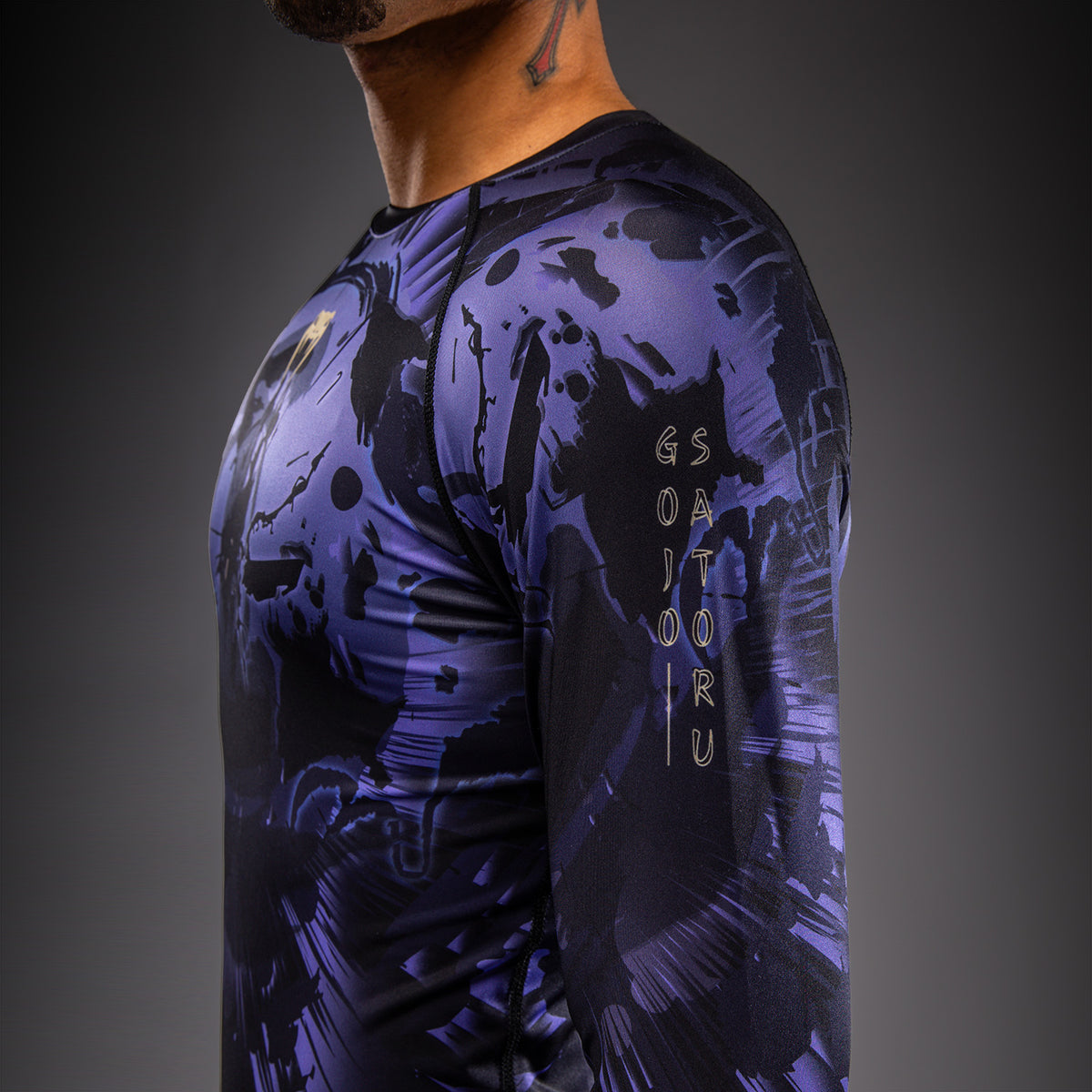 Jujutsu Kaisen x Venum Gojo Rashguard met lange mouwen – Paars
