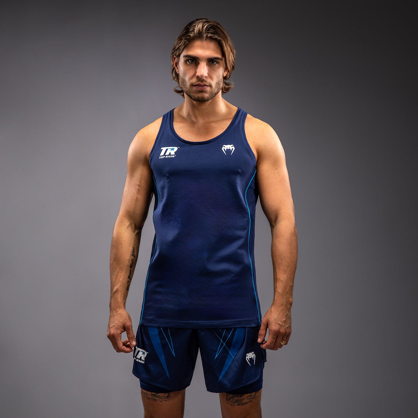 Venum x Top Rank Original Heren Tanktop - Marineblauw