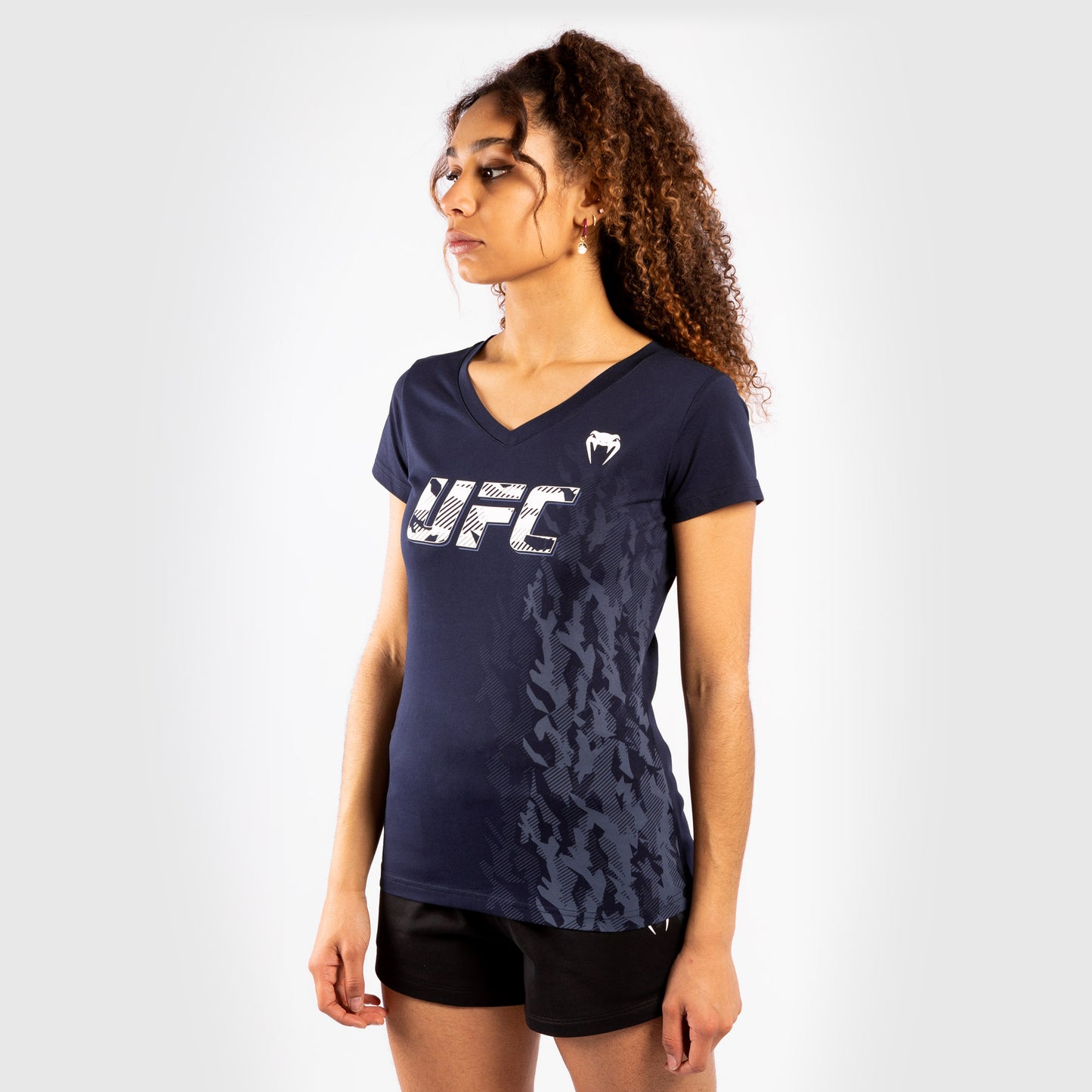 UFC Venum Authentic Fight Week T-shirt met korte mouwen voor dames - Marineblauw