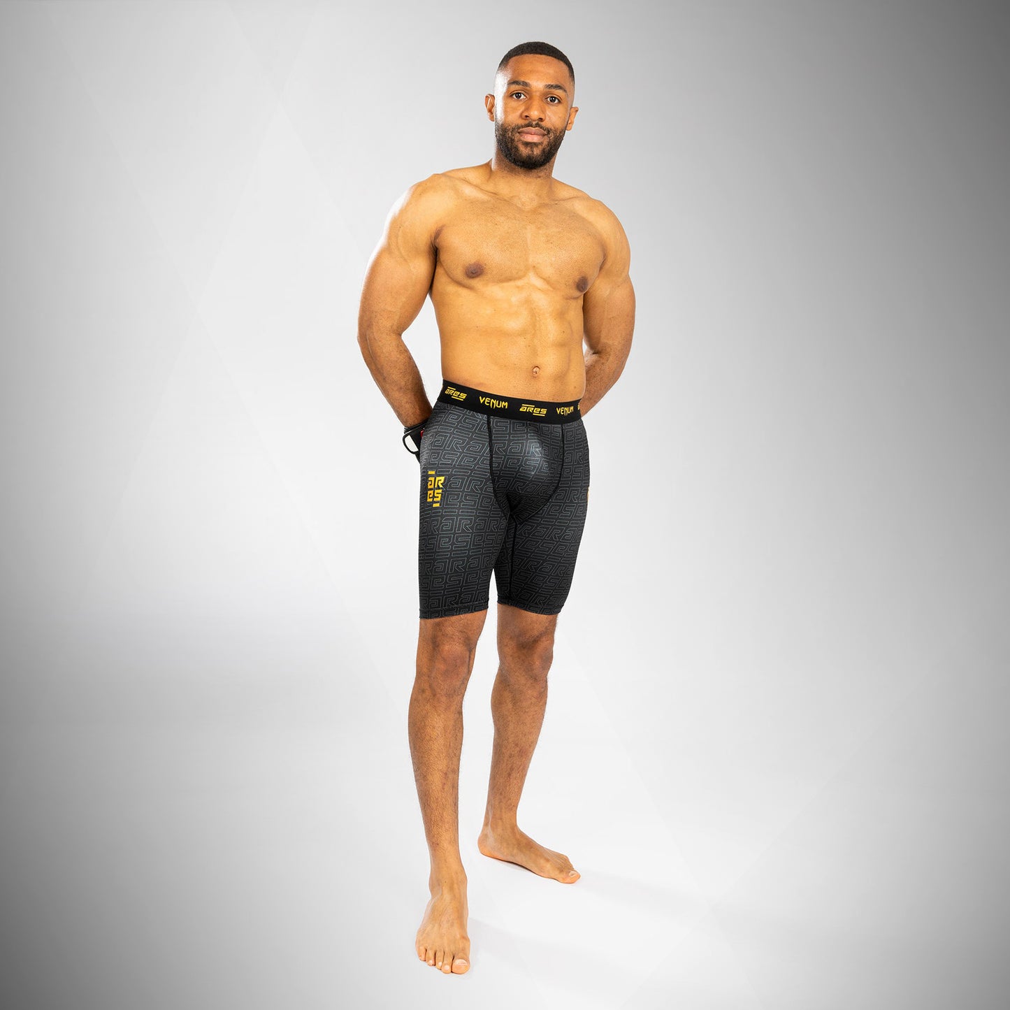 Venum x Ares Heren Vale Tudo Shorts - Zwart/Goud