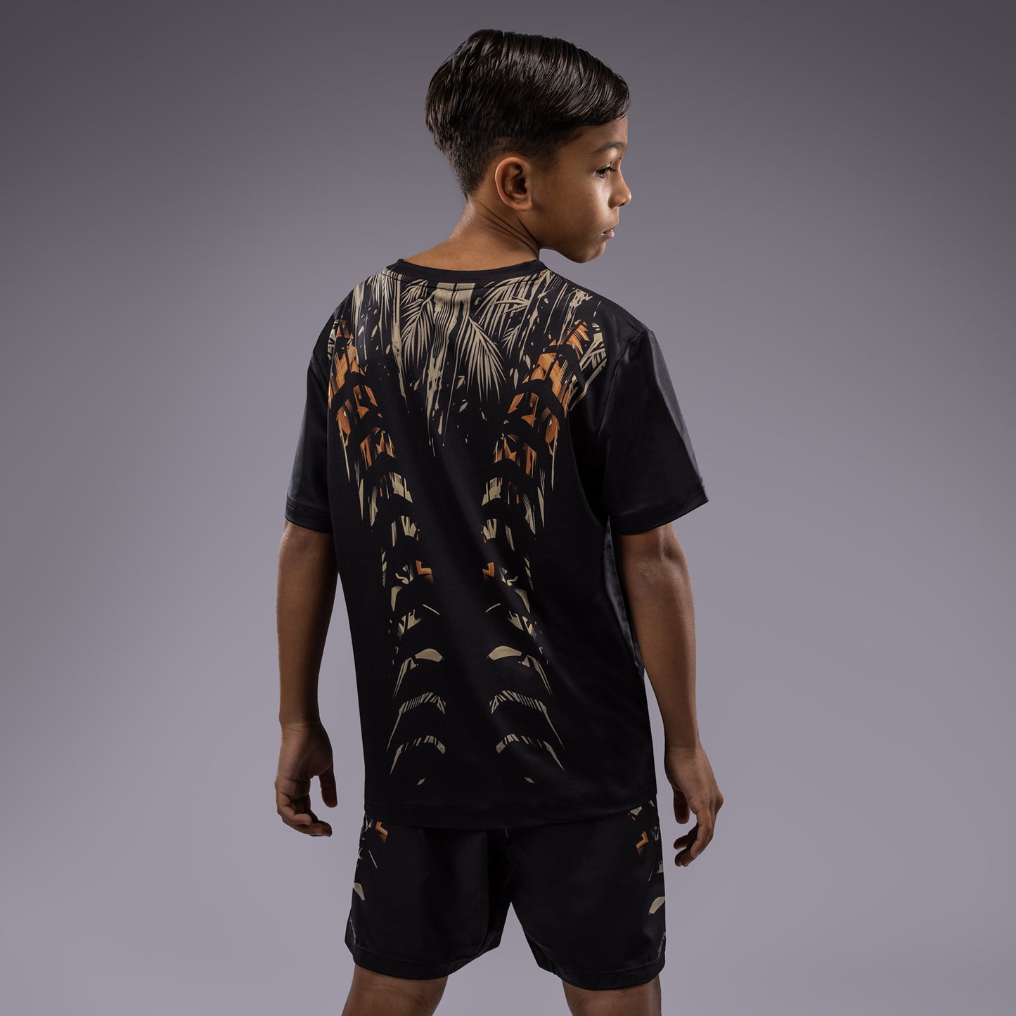 Venum Tiger Kids Dry Tech T-Shirt - Zwart / Neon Oranje