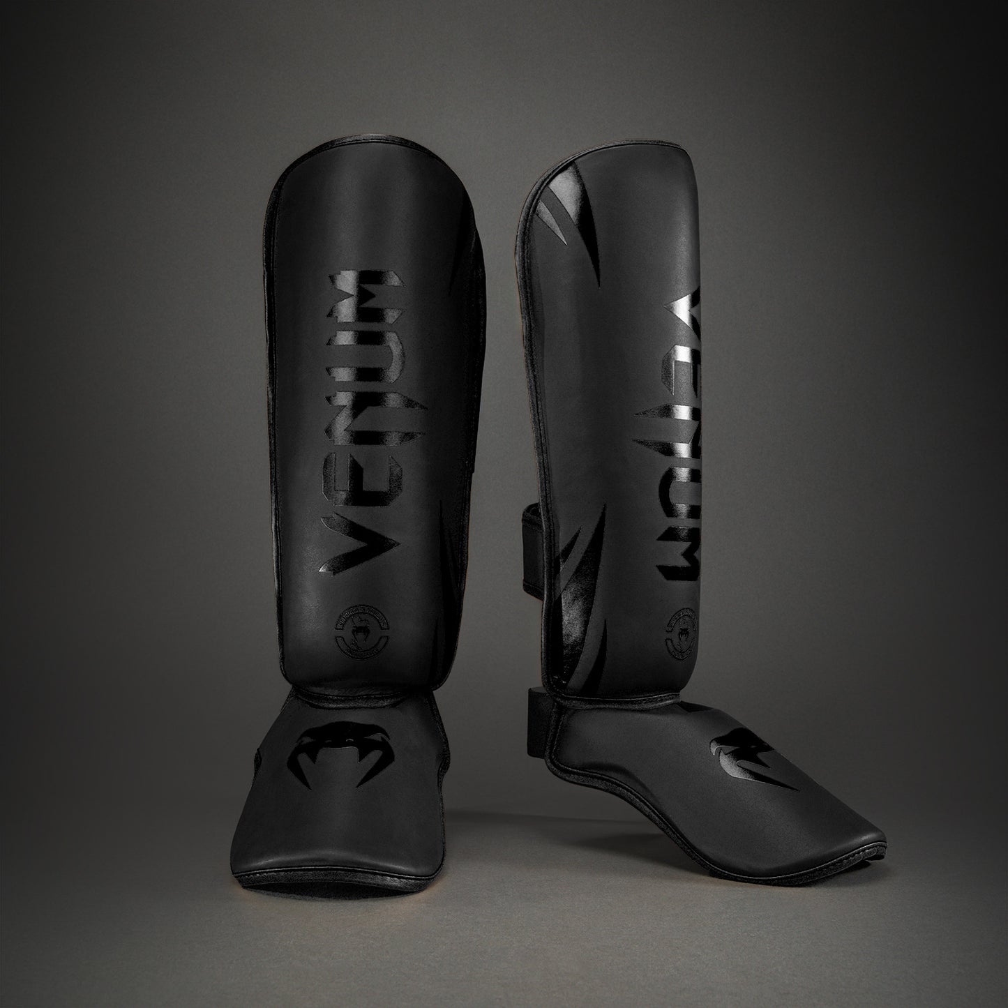 Venum Challenger Standup Scheenbeschermers - Zwart/Zwart