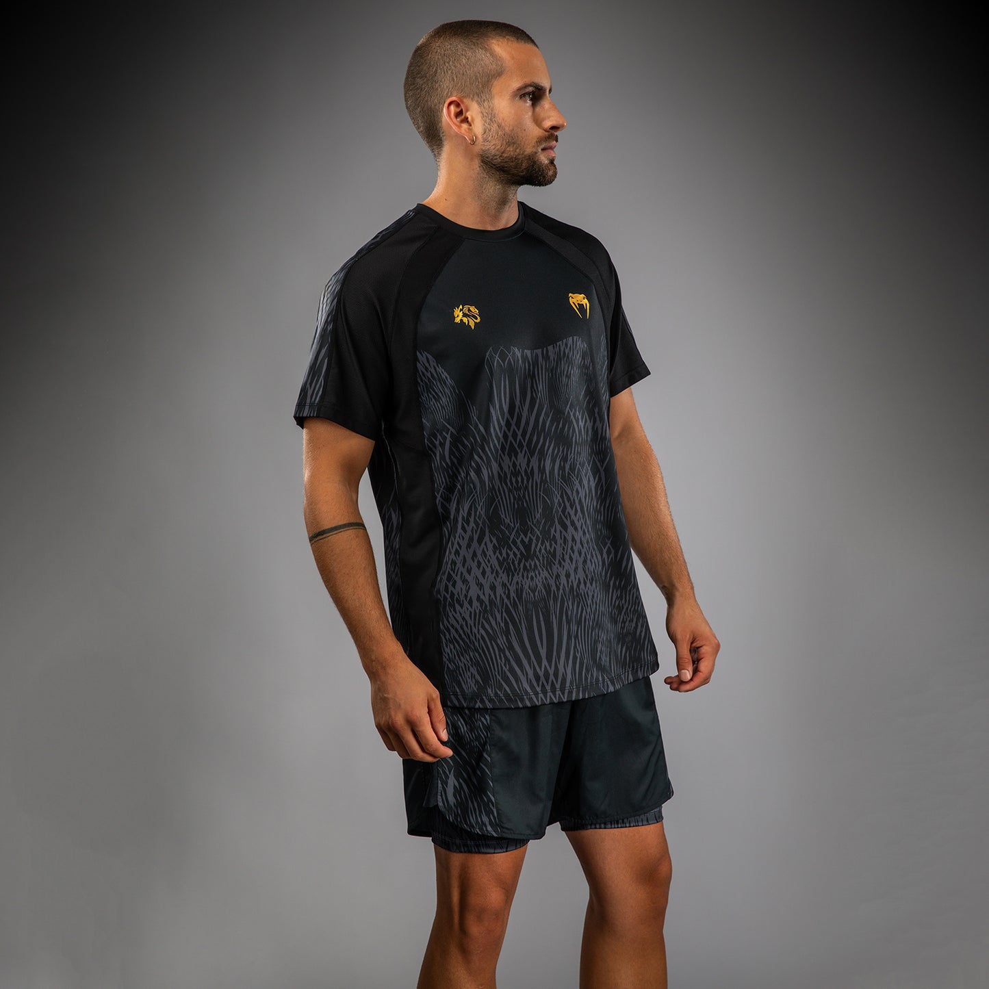 Venum x Chimaev Dry-Tech Shirt - Zwart/Grijs