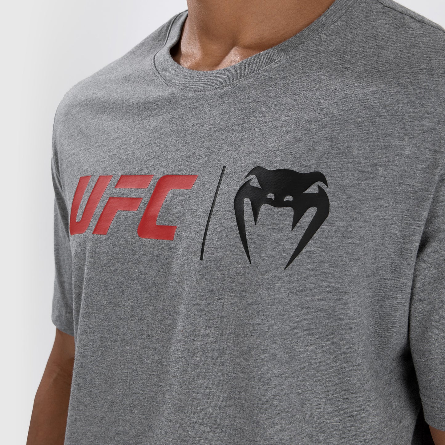 UFC Venum Klassiek  T-shirt - Grijs/Rood