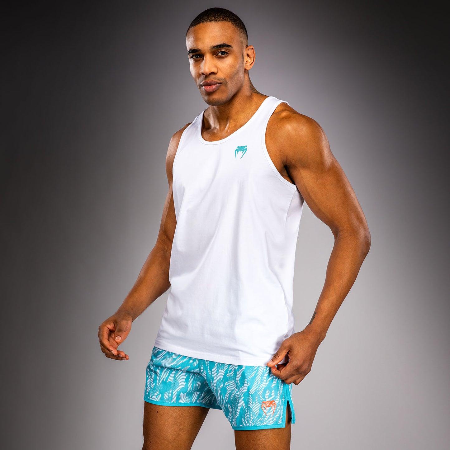 Venum Aqua Tanktop – Wit/Turkoois