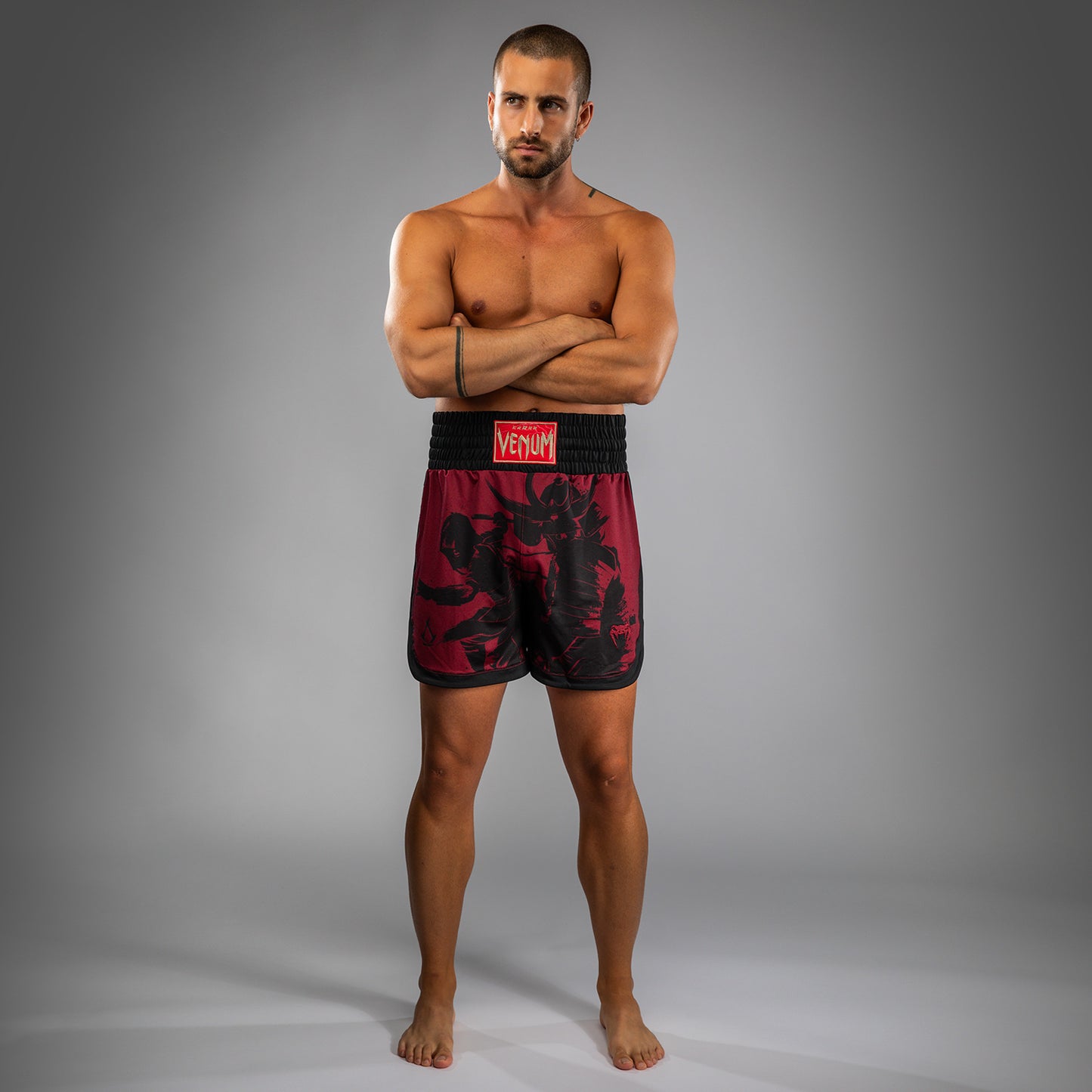 Venum x Assassin’s Creed Shadows Bokshorts voor Mannen - Bordeau/ Zwart