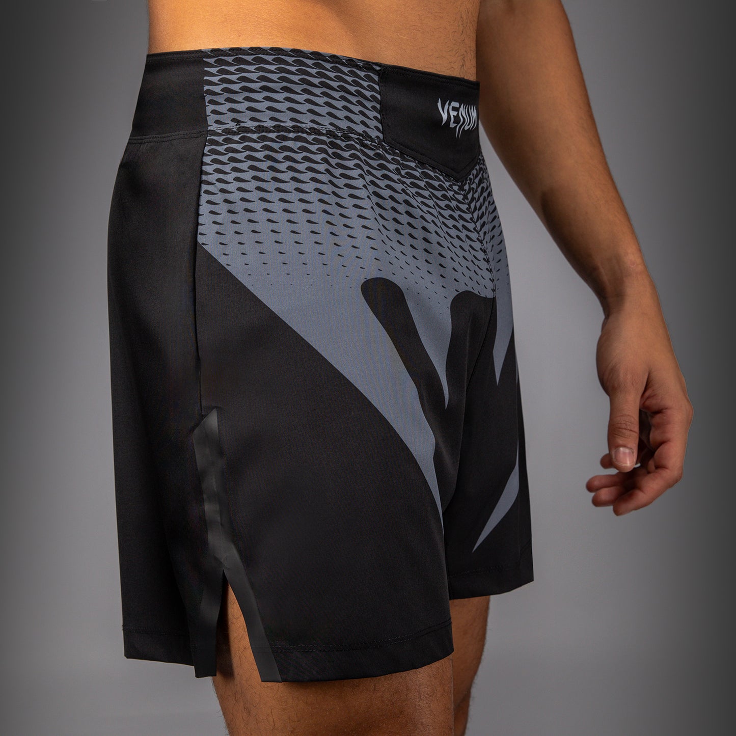 Venum No Gi Fightshorts - Zwart/Zilvergrijs