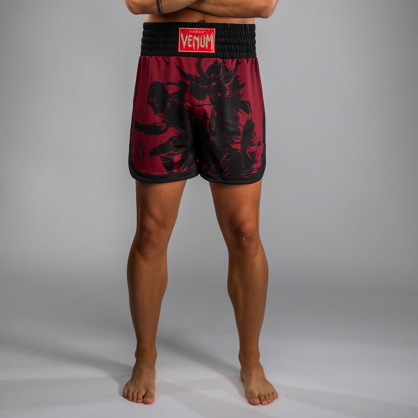Venum x Assassin’s Creed Shadows Bokshorts voor Mannen - Bordeau/ Zwart