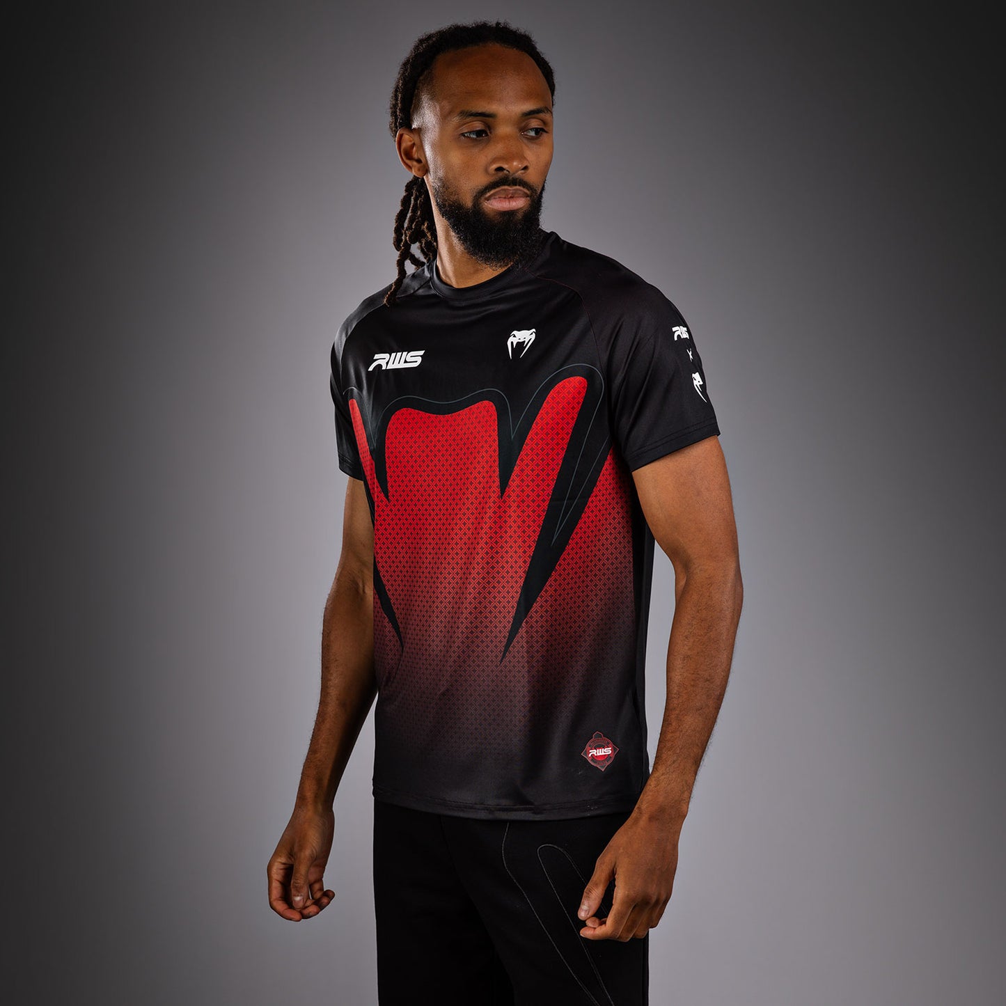Venum x RWS 2.0 Men’s Dry-Tech T-shirt – Zwart/Rood