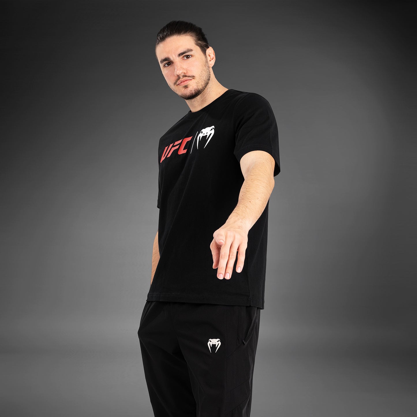 UFC Venum Klassiek  T-shirt - Zwart/Rood