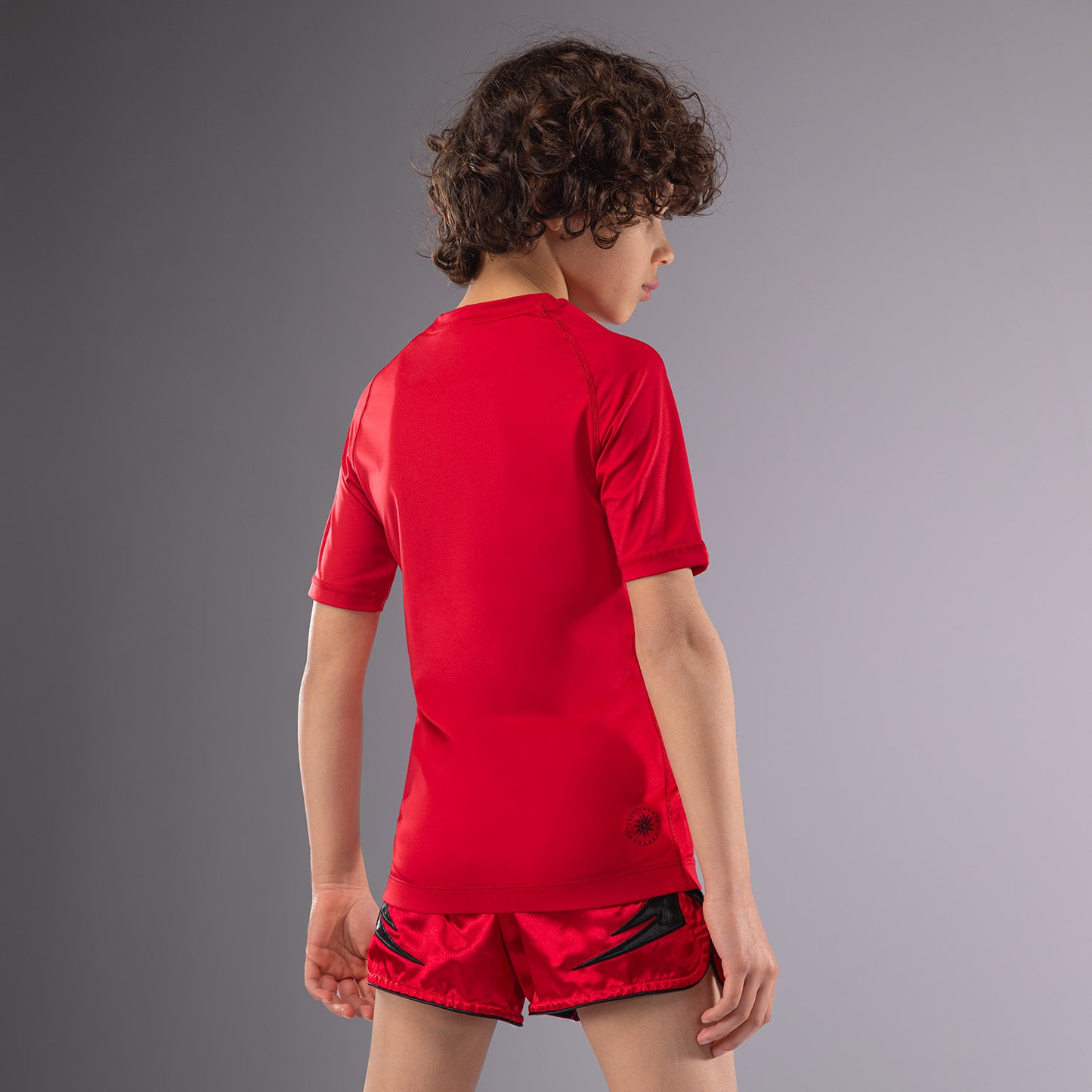 Venum Contender voor Kinderen Rashguards Korte Mouwen - Kersrood