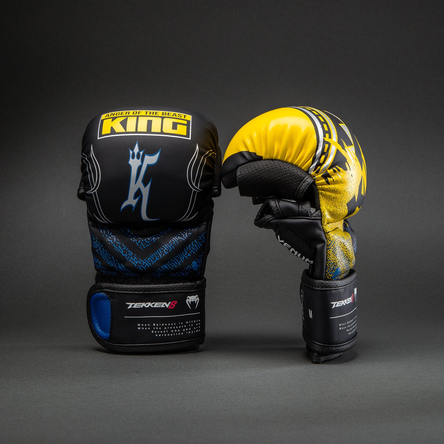Venum x TEKKEN 8 Sparring Handschoenen - King - Zwart/Geel