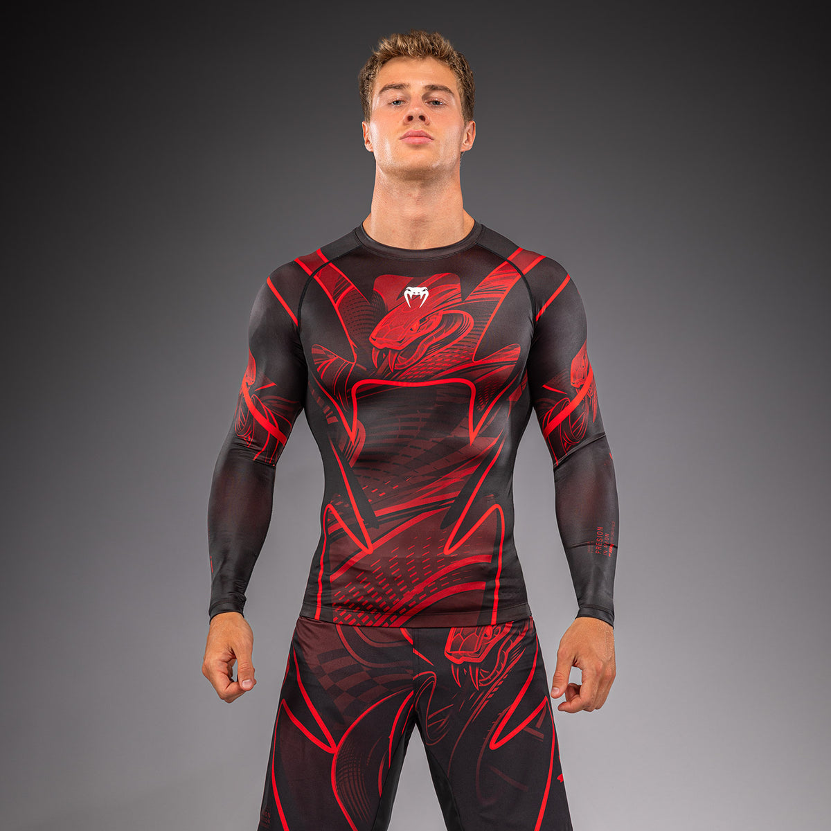Venum Crimson Viper 2.0 Rashguard met lange mouwen - Zwart/Rood