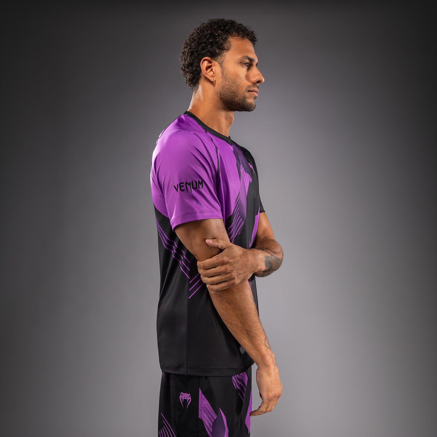 Venum No-Gi 6.0 Dry Tech T-shirt - Zwart/Paars