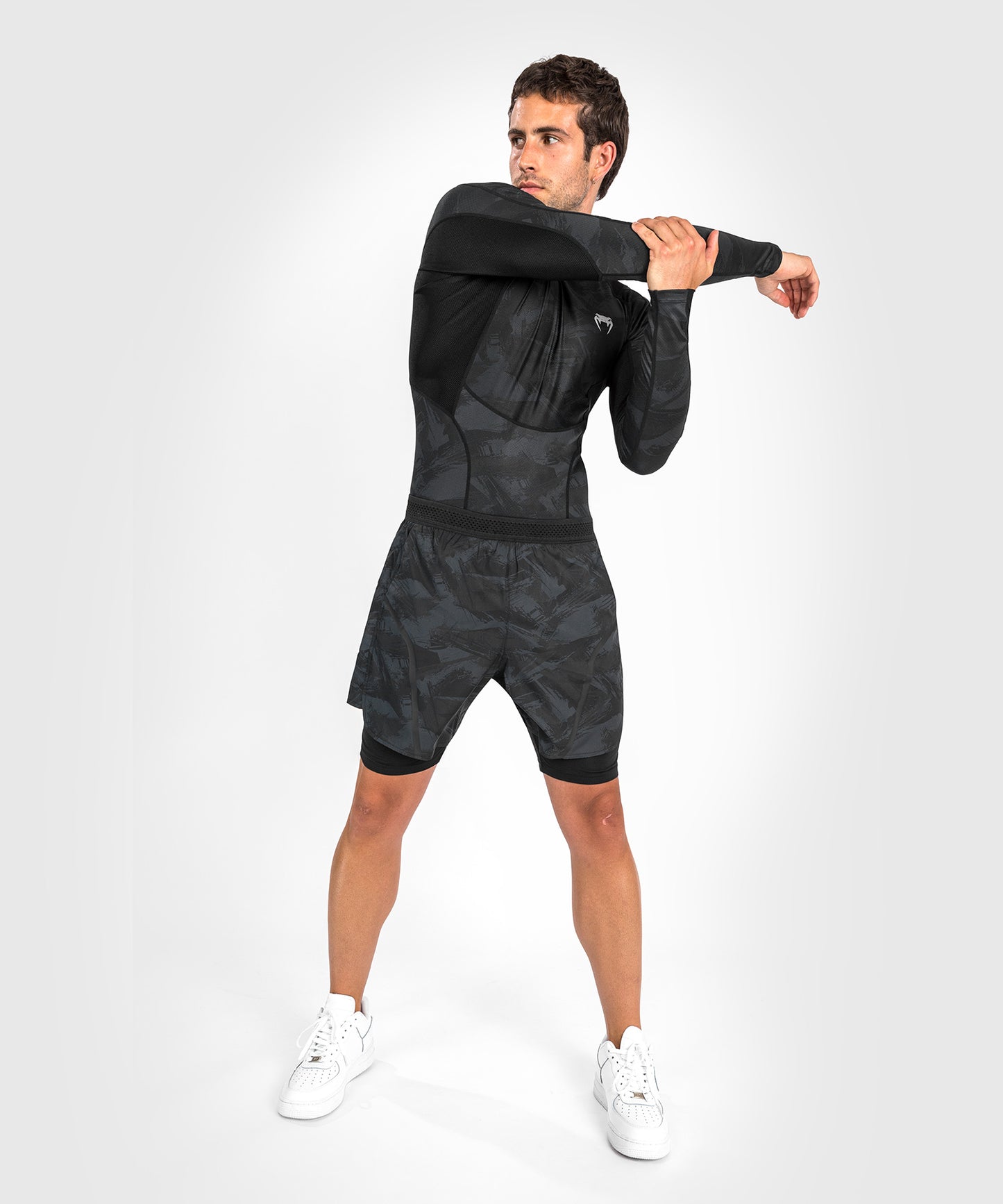 Venum Electron 3.0 Compressie T-shirt - Lange Mouw - Zwart