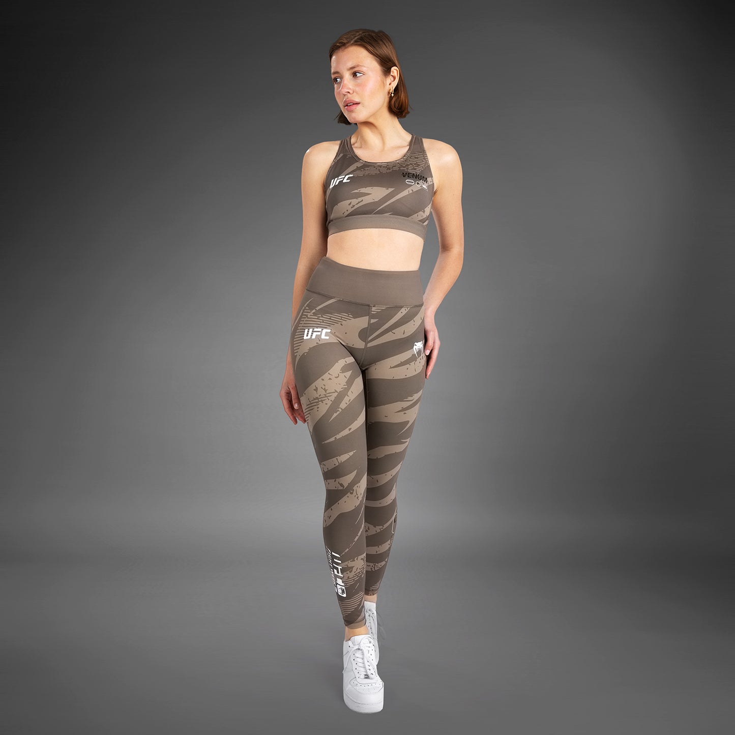 UFC Adrenaline De Venum Fight Week Prestatie Legging Voor Vrouwen - Desert Camo
