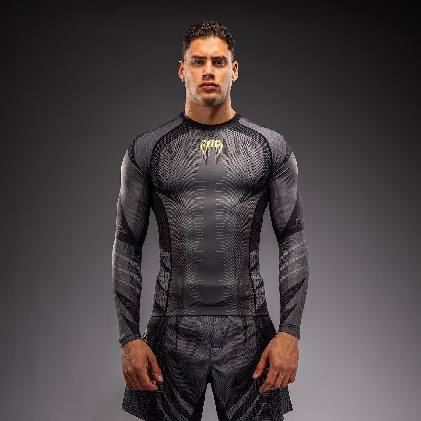 Venum Galactic 3.0 Rashguard met lange mouwen - Zwart/Goud