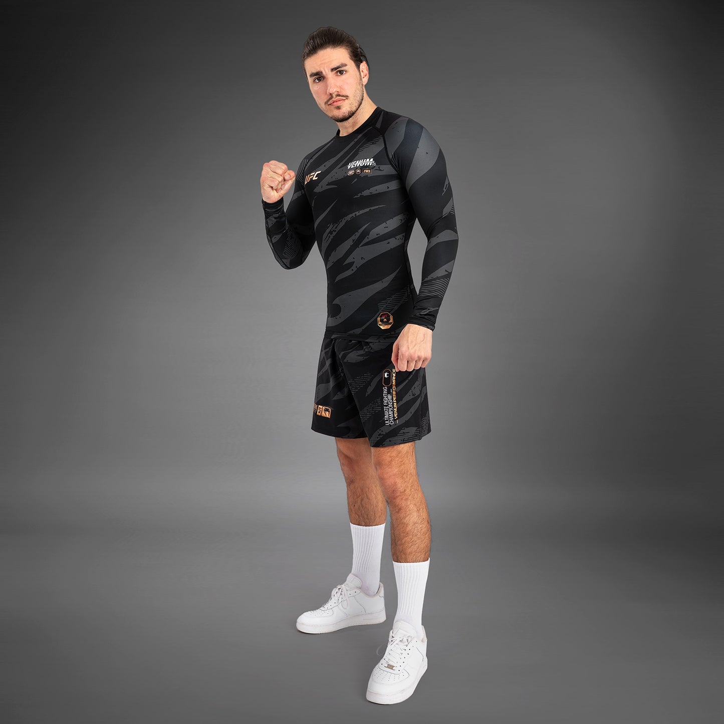 UFC Adrenaline By Venum Fight Week Prestatie Rashguard Met Lange Mouwen - Urban Camo