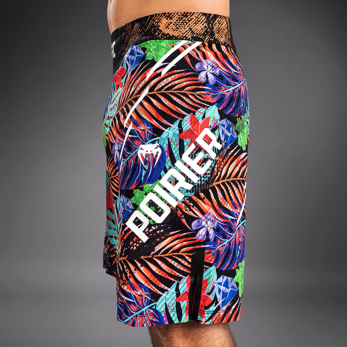 UFC Unrivaled by Venum Dustin Poirier Mannen Long Fit Fight Short - Blauw
