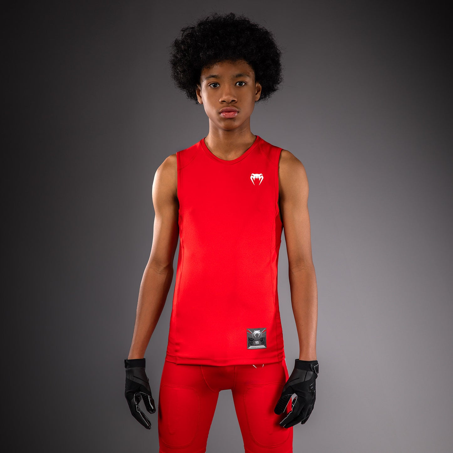 Venum Elite Football Mouwloos Compressie T-shirt voor kinderen - Rood