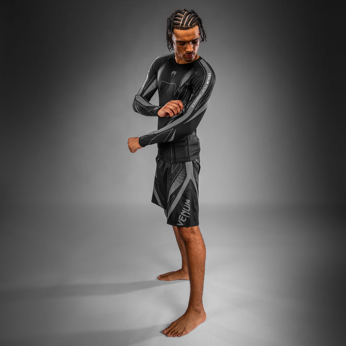 Venum Amazonia Reborn Rashguard met lange mouwen - Zwart/Grijs