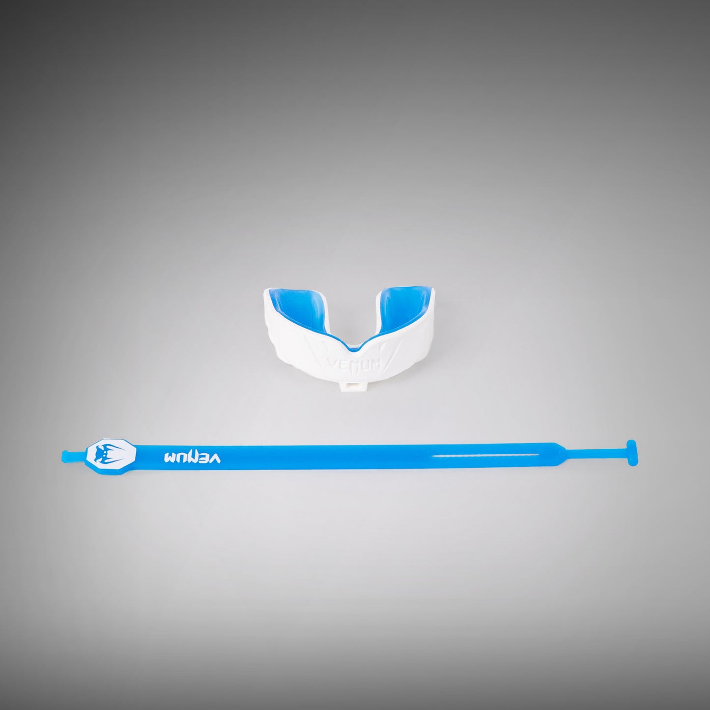 Venum Challenger Bitbeschermer met band/zonder band - Wit/Blauw