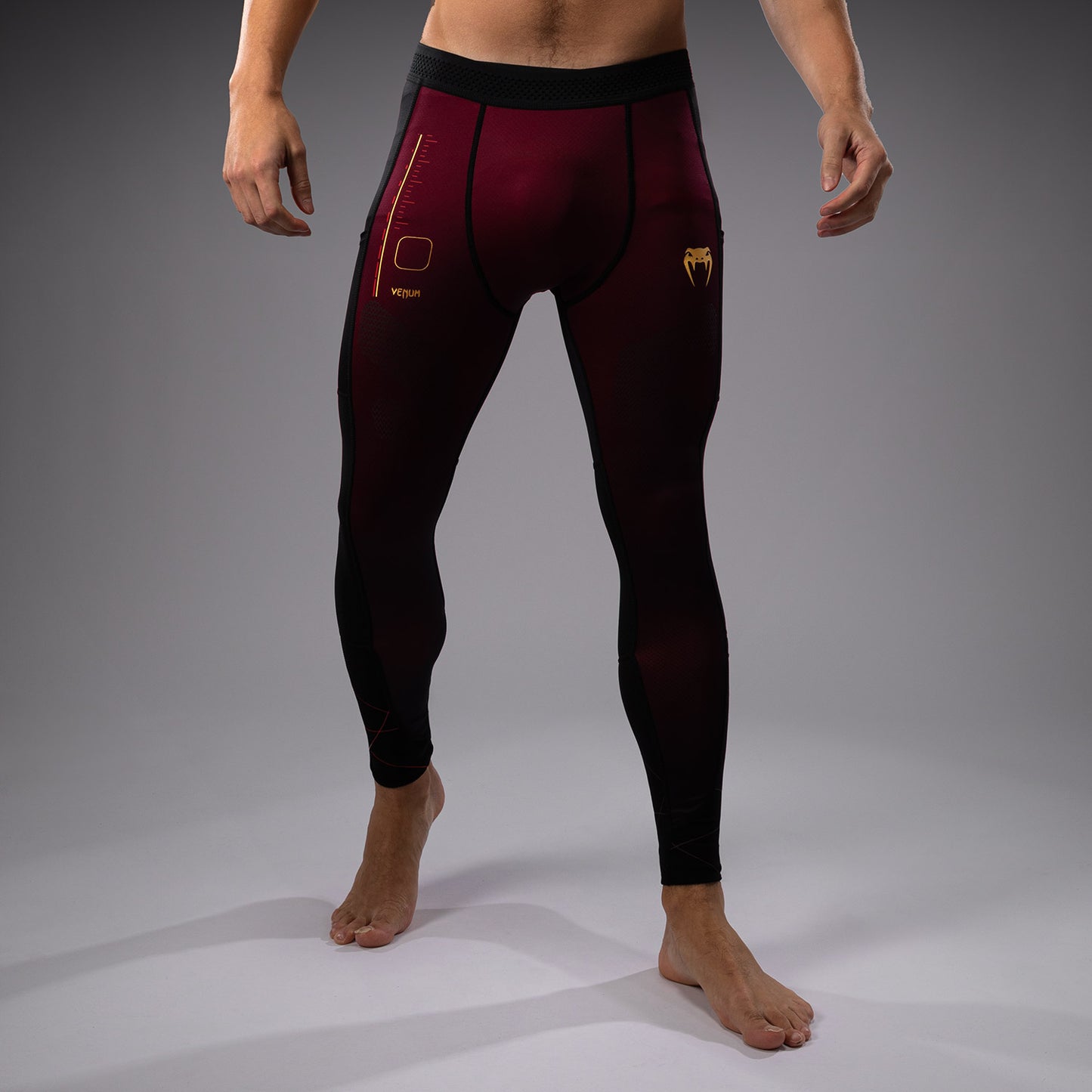 Venum Tactical XT Spats - Zwart / Bourgondië / Goud