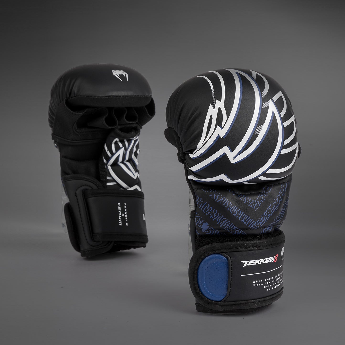 Venum x TEKKEN 8 - Jin Kazama Sparring Handschoenen - Blauw/Zwart/Wit