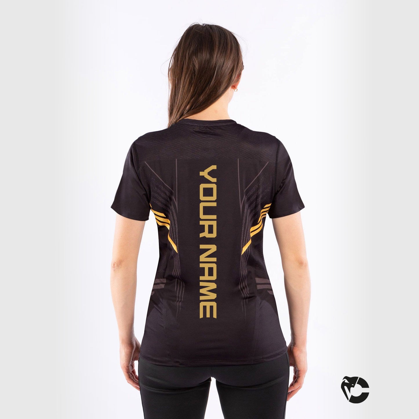 UFC Venum Gepersonaliseerd Authentic Fight Night Walkout Damesshirt - Champion