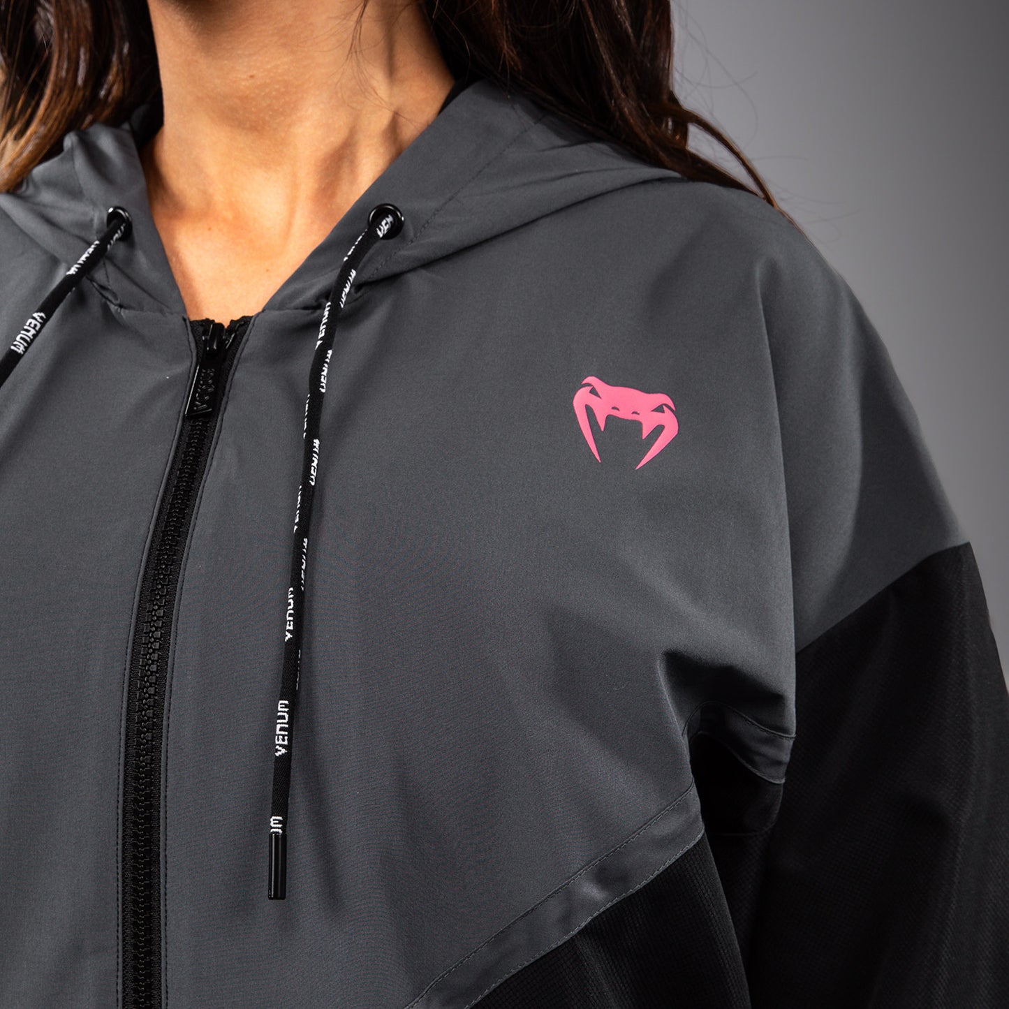 Venum Tactical XT Trainingsjas voor dames - Zwart/Stormgrijs